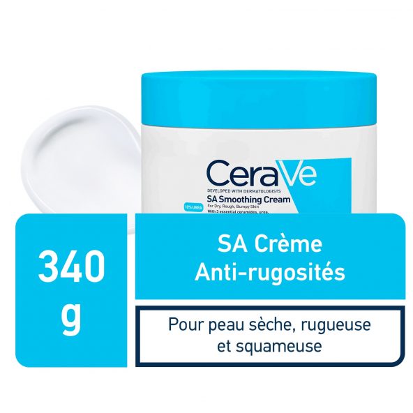 CeraVe SA Crème Anti-Rugosités Peau Sèche et Squameuse 340g
