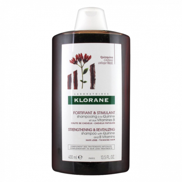 KLORANE – CHUTE DE CHEVEUX – Shampooing à la quinine et aux vitamines B, 400ml