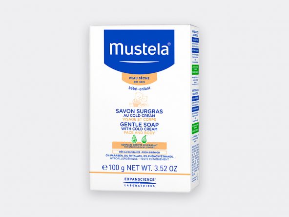 MUSTELA-SAVON SURGRAS AU COLD CREAM NUTRI-PROTECTEUR-PEAUX SECHES-100 G