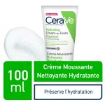 CeraVe Crème Moussante Nettoyante Hydratante Peau Normale à Sèche 100ml